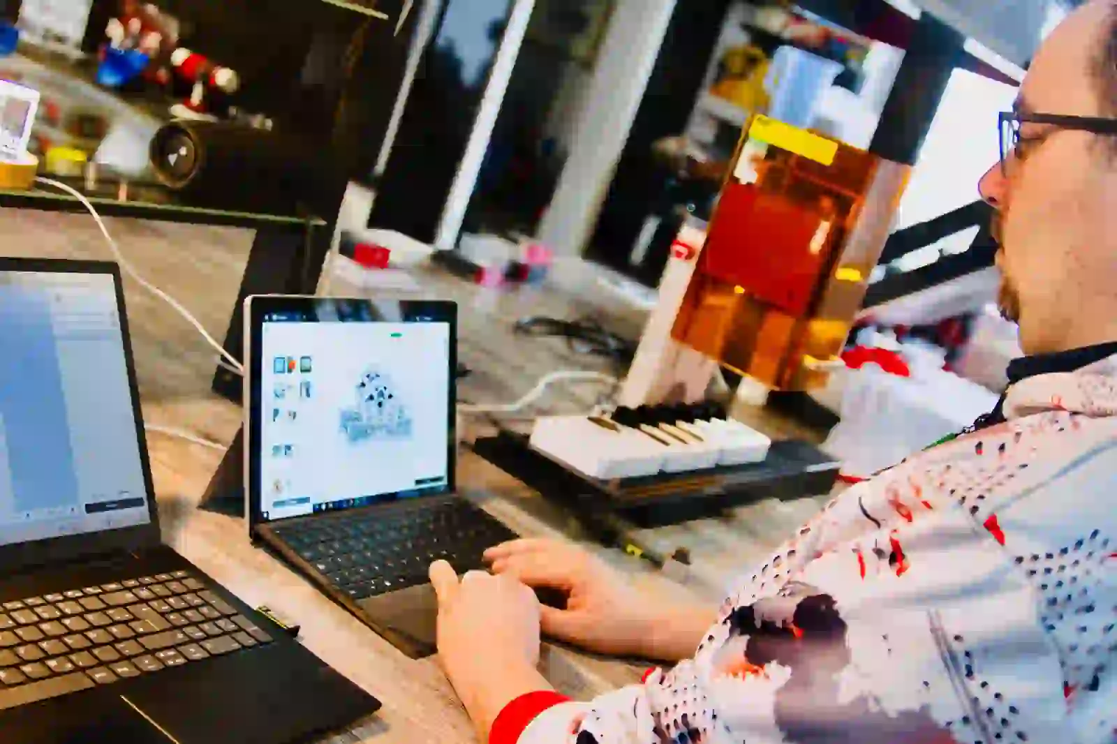 Viktor bei der Arbeit